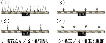 図１：毛玉が出来たら